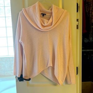 Express Light Pink Cowl Neck Sweater | XS